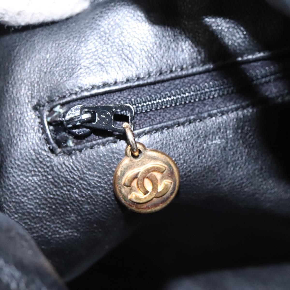 Chanel Bucket Black Leather Shoulder Bag (Pre-Owned) Size ONE SIZE - 12 Thumbnail