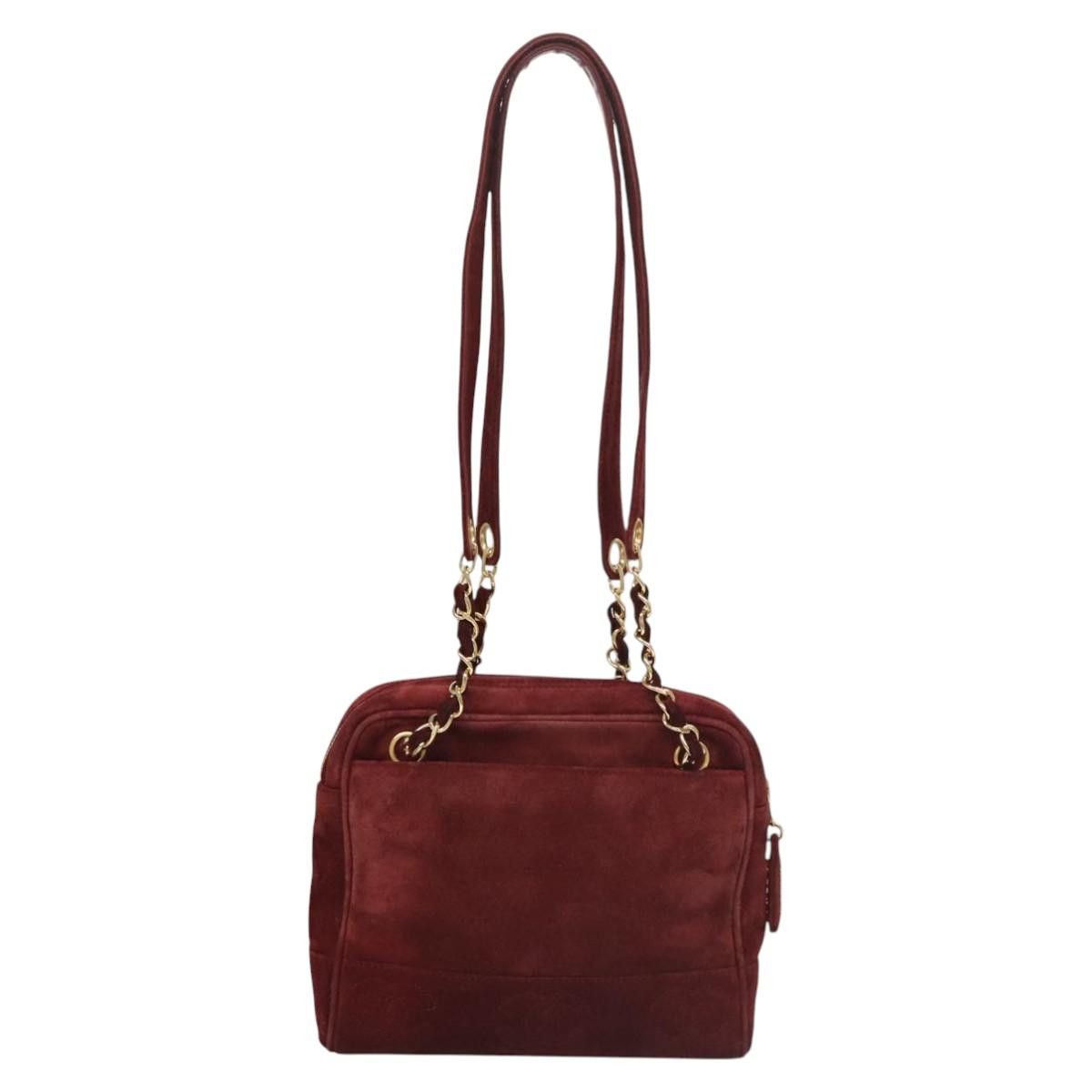 Chanel Triple Coco Red Suede Shoulder Bag (Pre-Owned) Size ONE SIZE - 2 Thumbnail