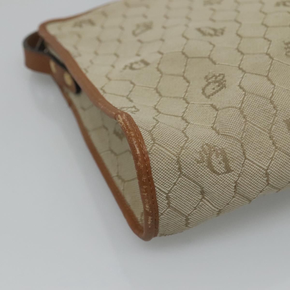 Dior Honeycomb Beige Canvas Shoulder Bag (Pre-Owned) Size ONE SIZE - 7 Thumbnail