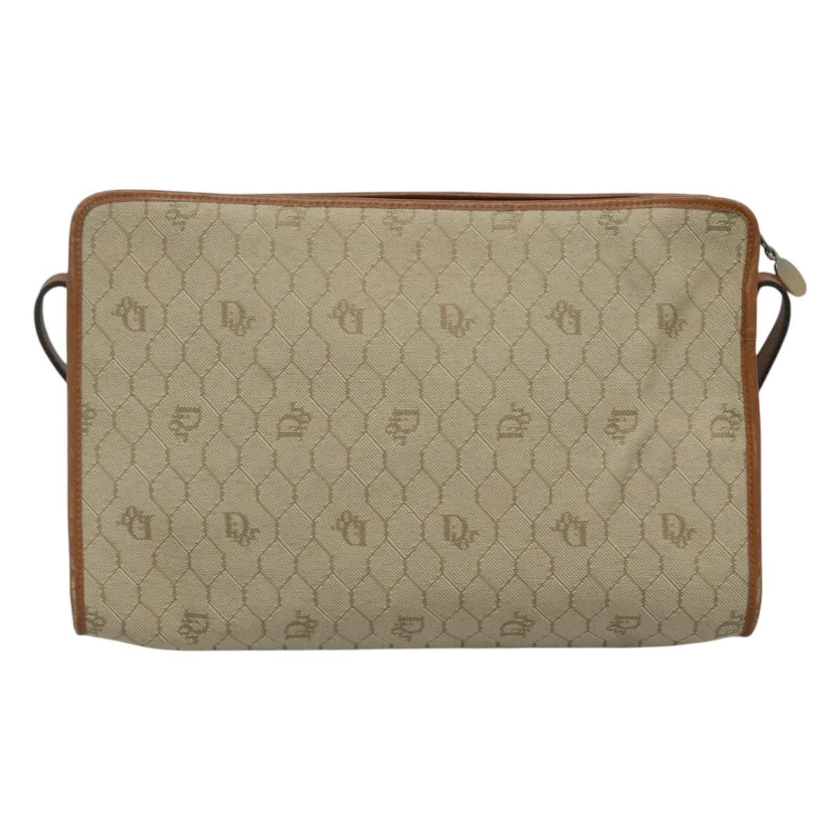 Dior Honeycomb Beige Canvas Shoulder Bag (Pre-Owned) Size ONE SIZE - 2 Thumbnail