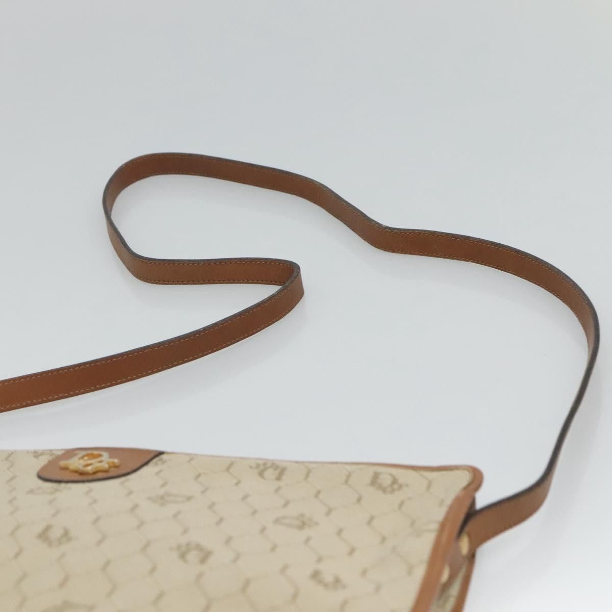 Dior Honeycomb Beige Canvas Shoulder Bag (Pre-Owned) Size ONE SIZE - 11 Thumbnail