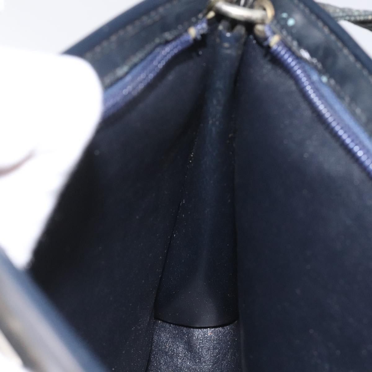 Dior Trotter Navy Canvas Shoulder Bag (Pre-Owned) Size ONE SIZE - 11 Thumbnail