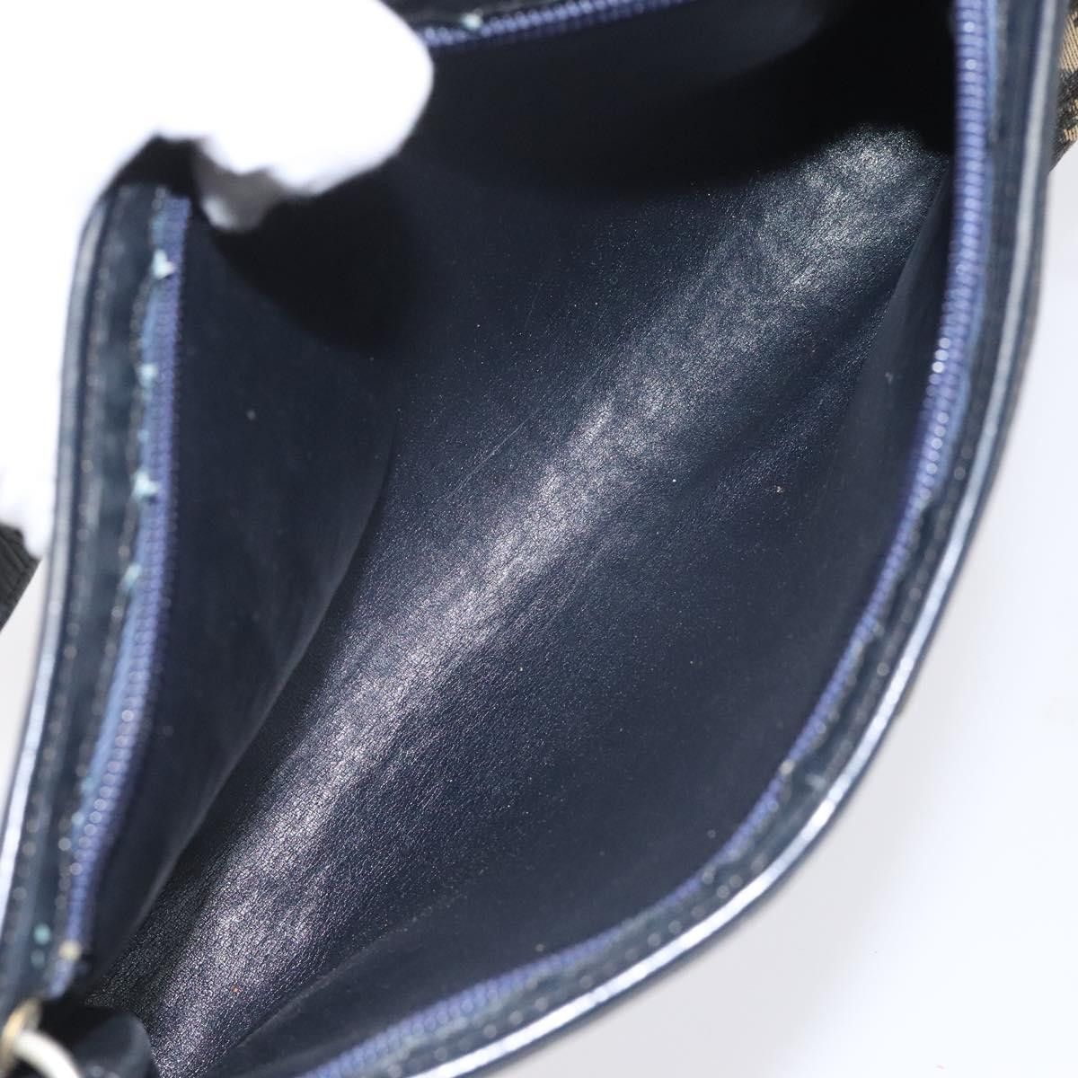Dior Trotter Navy Canvas Shoulder Bag (Pre-Owned) Size ONE SIZE - 13 Thumbnail