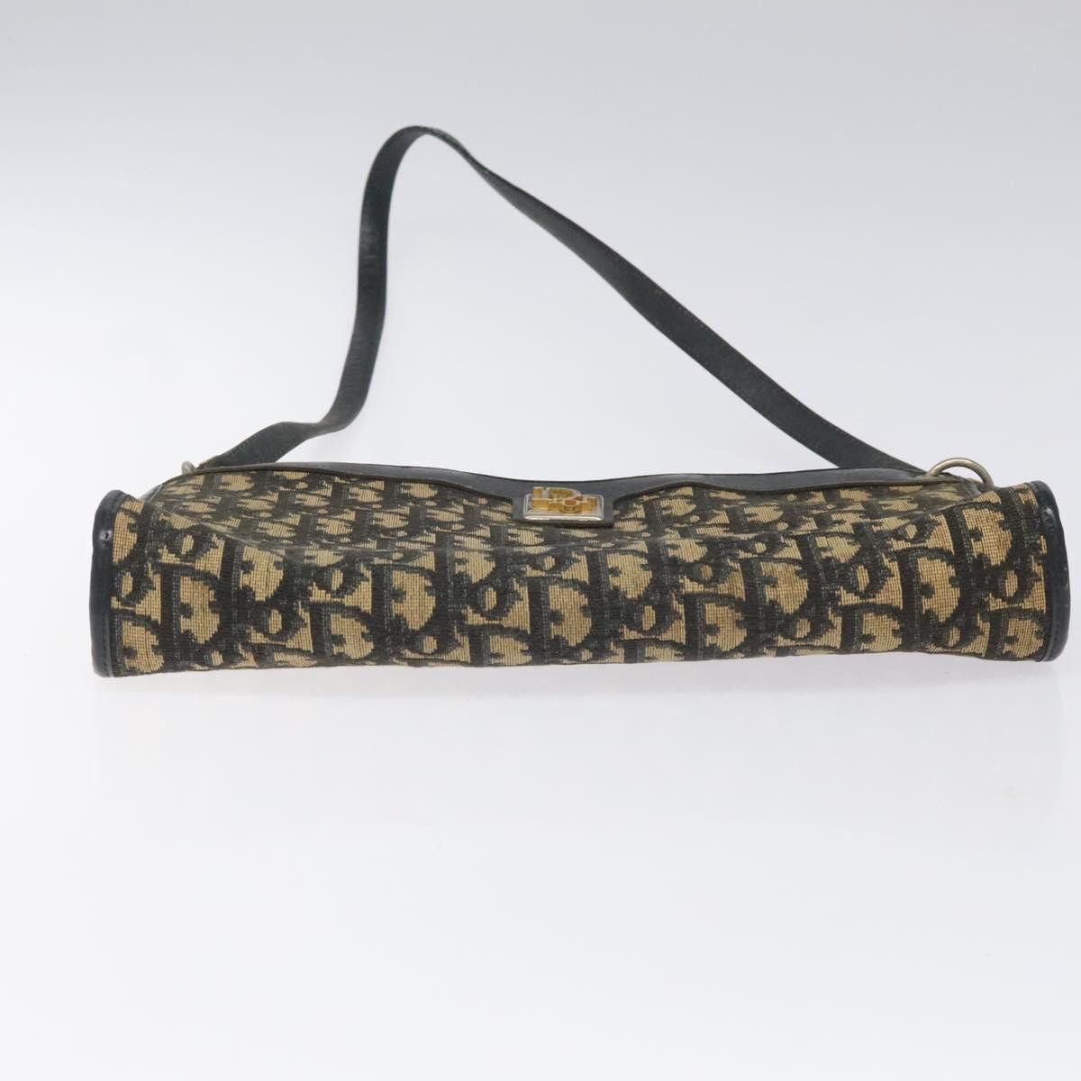 Dior Trotter Navy Canvas Shoulder Bag (Pre-Owned) Size ONE SIZE - 18 Thumbnail