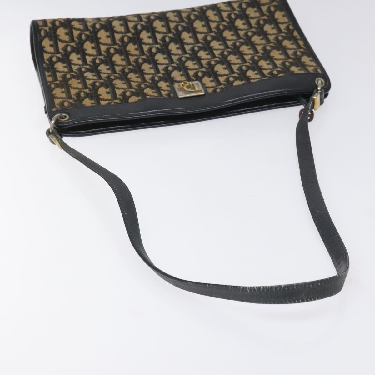 Dior Trotter Navy Canvas Shoulder Bag (Pre-Owned) Size ONE SIZE - 5 Thumbnail