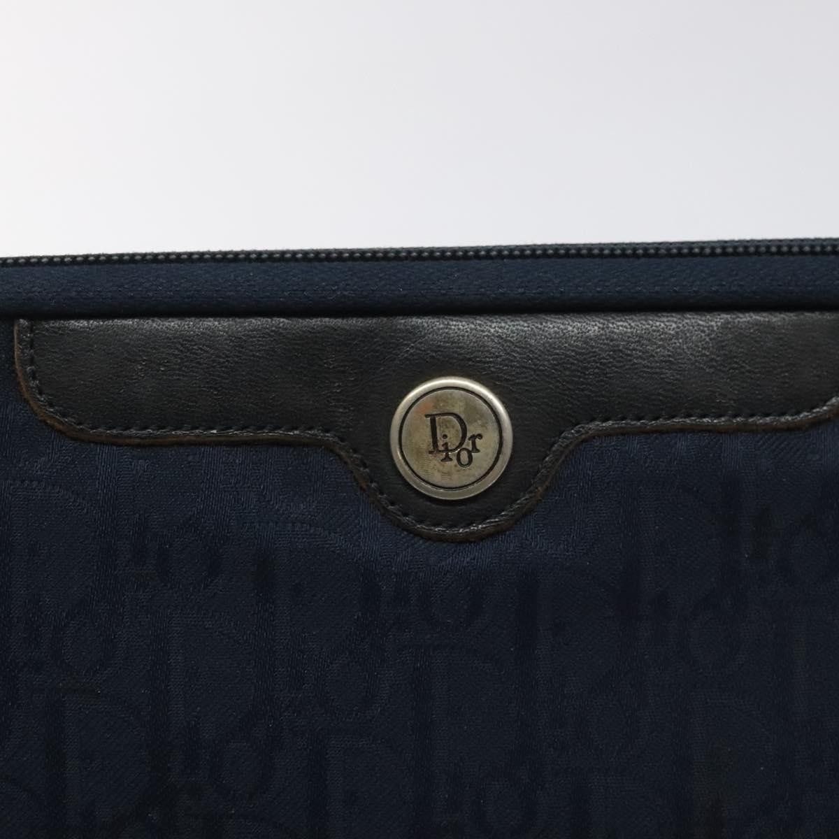 Dior Trotter Navy Canvas Clutch Bag (Pre-Owned) Size ONE SIZE - 10 Thumbnail
