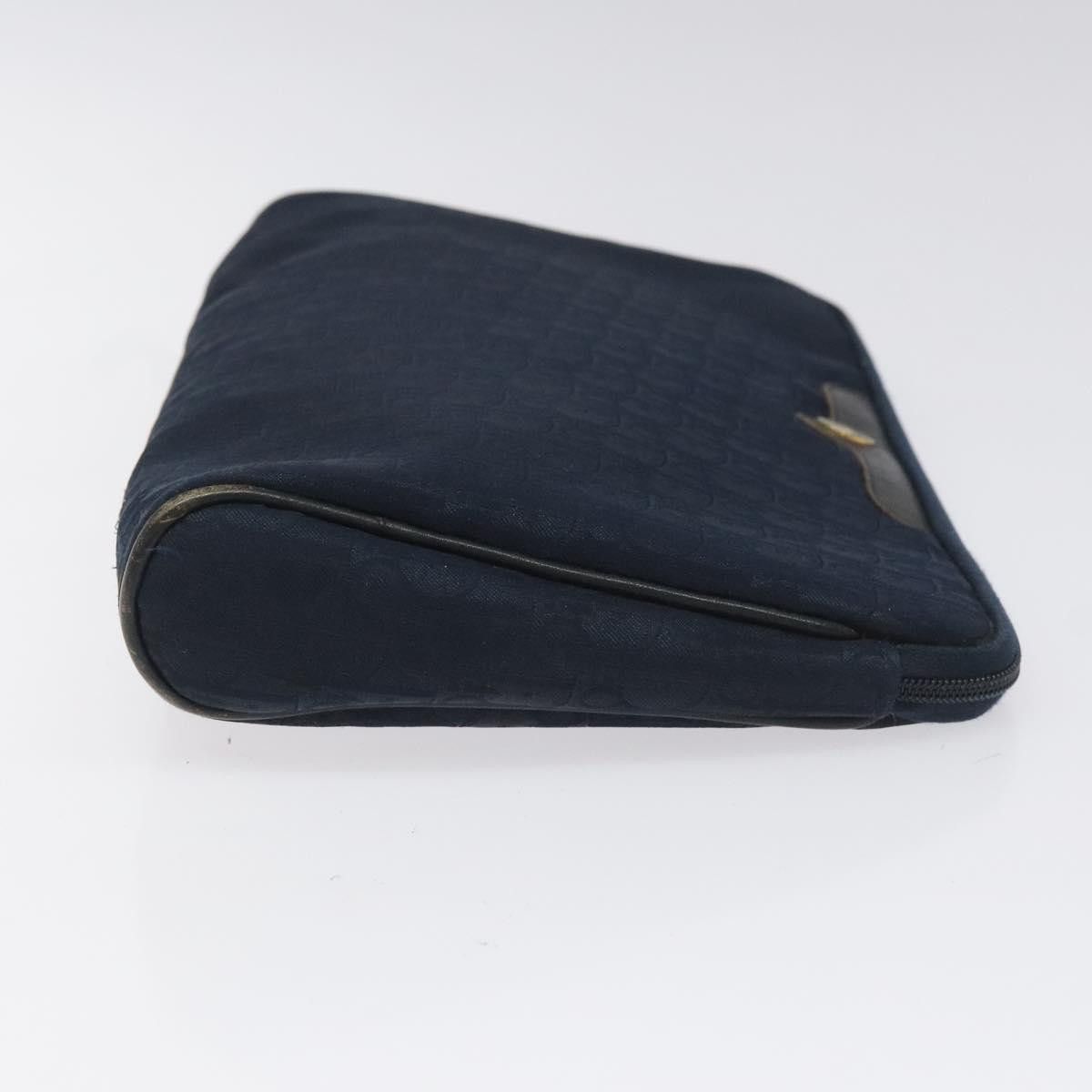 Dior Trotter Navy Canvas Clutch Bag (Pre-Owned) Size ONE SIZE - 3 Thumbnail