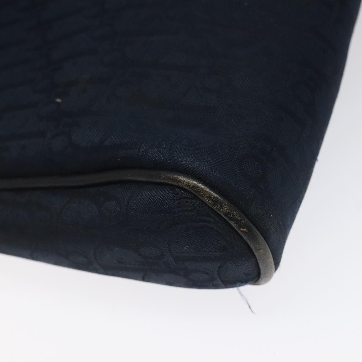 Dior Trotter Navy Canvas Clutch Bag (Pre-Owned) Size ONE SIZE - 7 Thumbnail