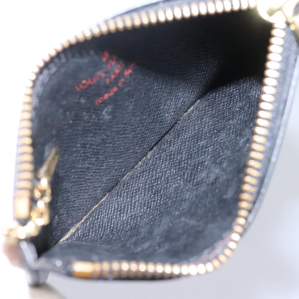 Louis Vuitton Pochette Clés Black Leather Wallet (Pre-Owned) Size ONE SIZE - 12 Thumbnail