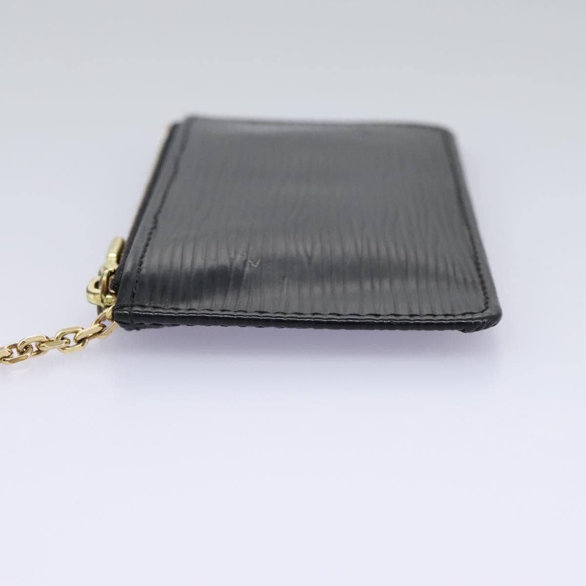 Louis Vuitton Pochette Clés Black Leather Wallet (Pre-Owned) Size ONE SIZE - 4 Thumbnail