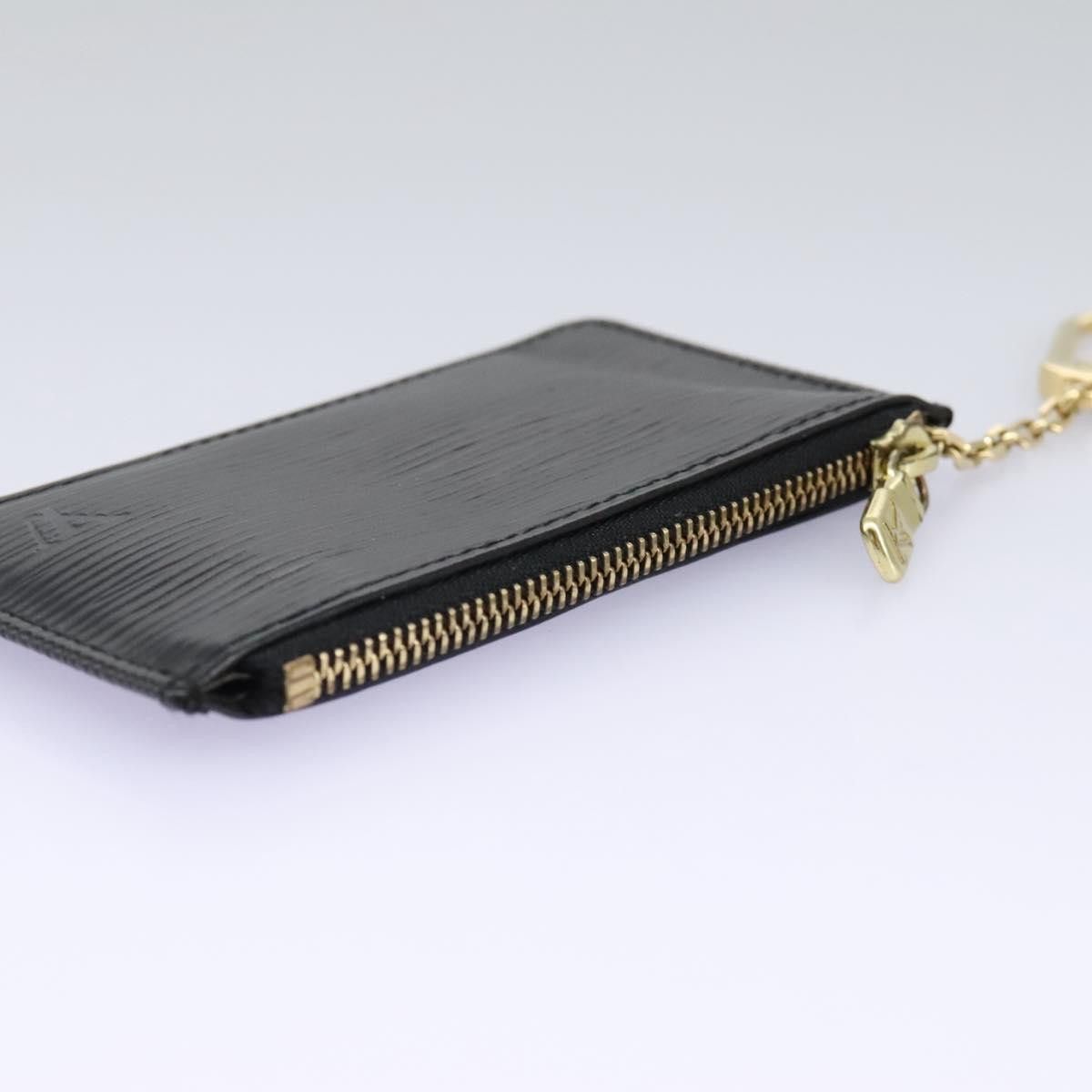 Louis Vuitton Pochette Clés Black Leather Wallet (Pre-Owned) Size ONE SIZE - 5 Thumbnail