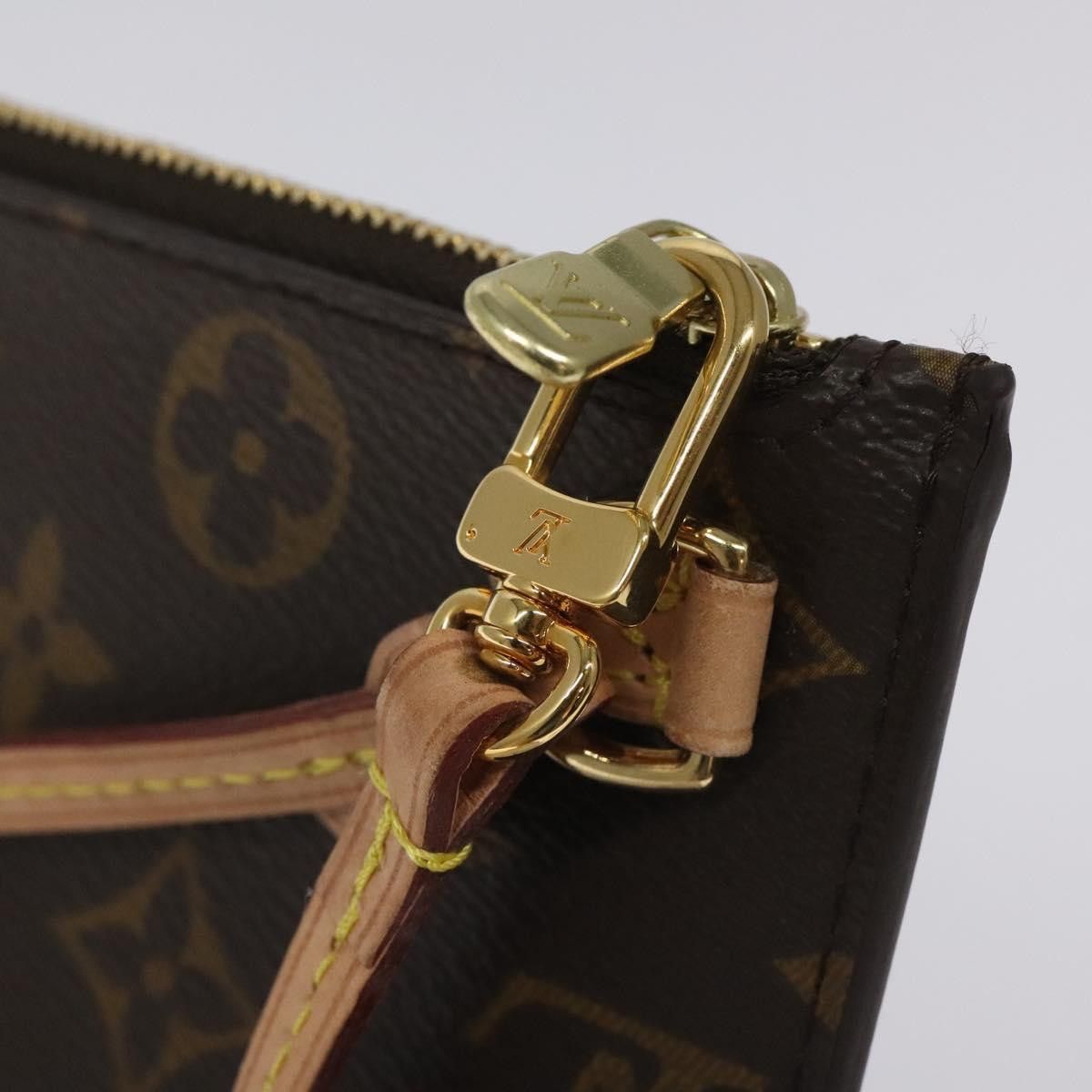 Louis Vuitton Pochette Neverfull Brown Canvas Clutch Bag (Pre-Owned) Size ONE SIZE - 12 Thumbnail