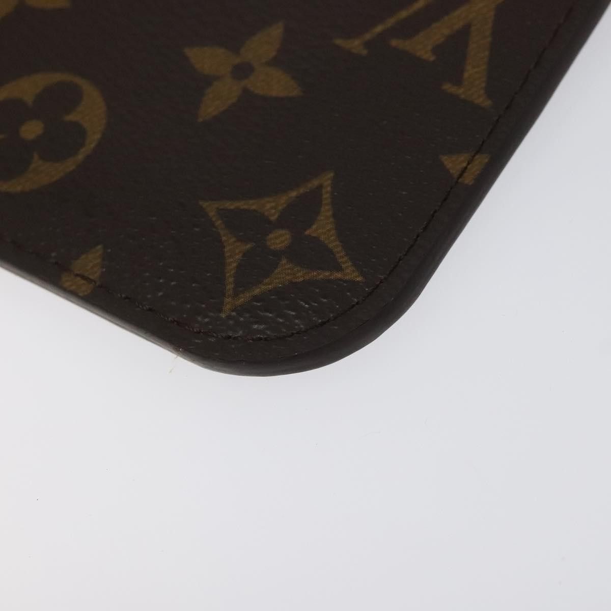 Louis Vuitton Pochette Neverfull Brown Canvas Clutch Bag (Pre-Owned) Size ONE SIZE - 9 Thumbnail