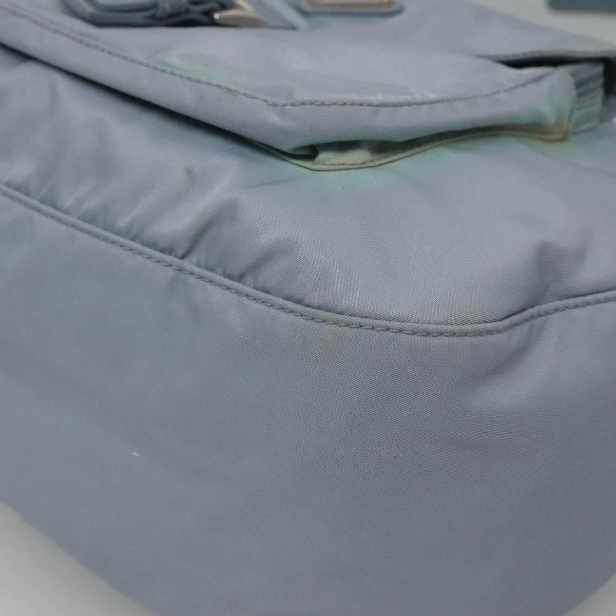 Prada Tessuto Blue Synthetic Shoulder Bag (Pre-Owned) Size ONE SIZE - 6 Thumbnail