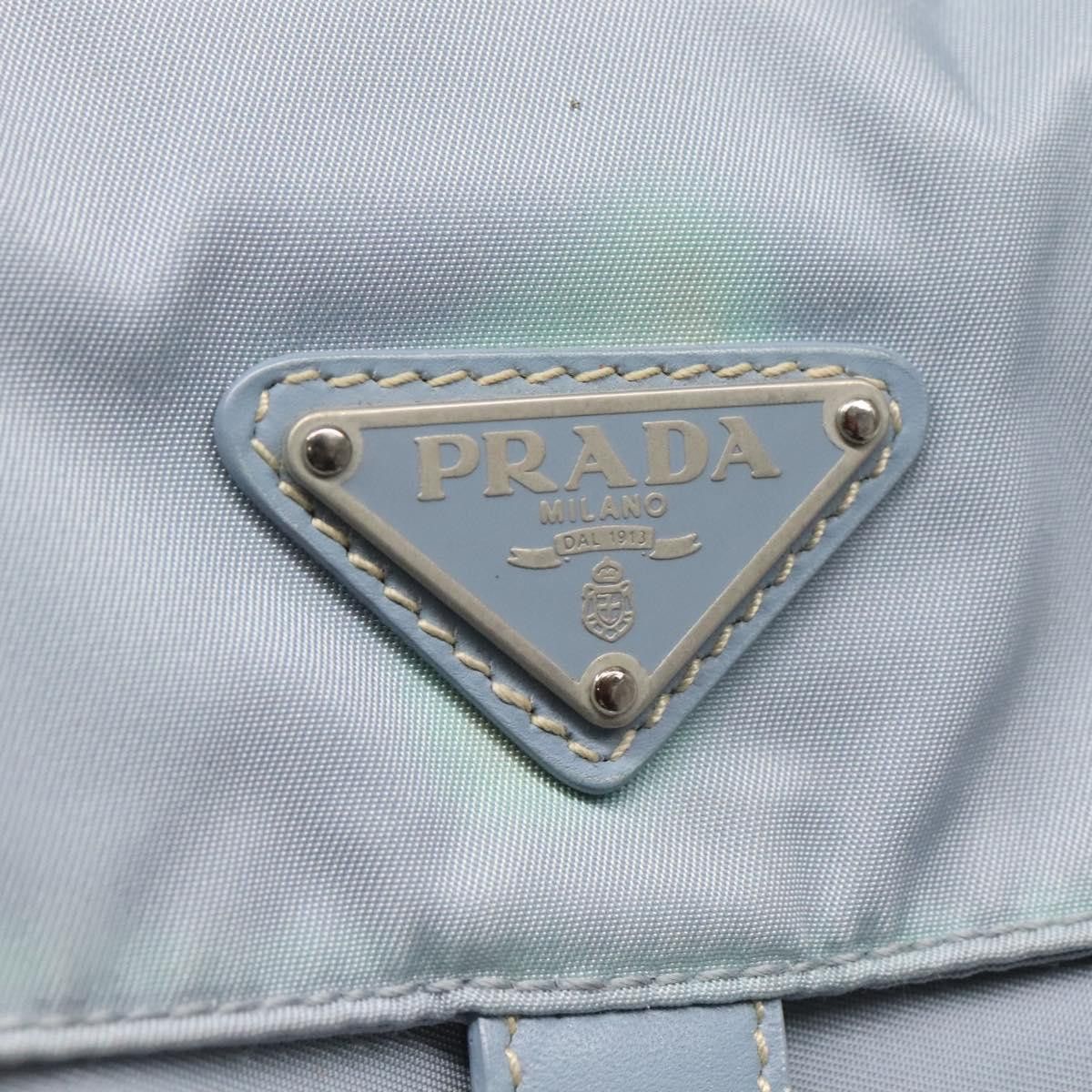 Prada Tessuto Blue Synthetic Shoulder Bag (Pre-Owned) Size ONE SIZE - 16 Thumbnail