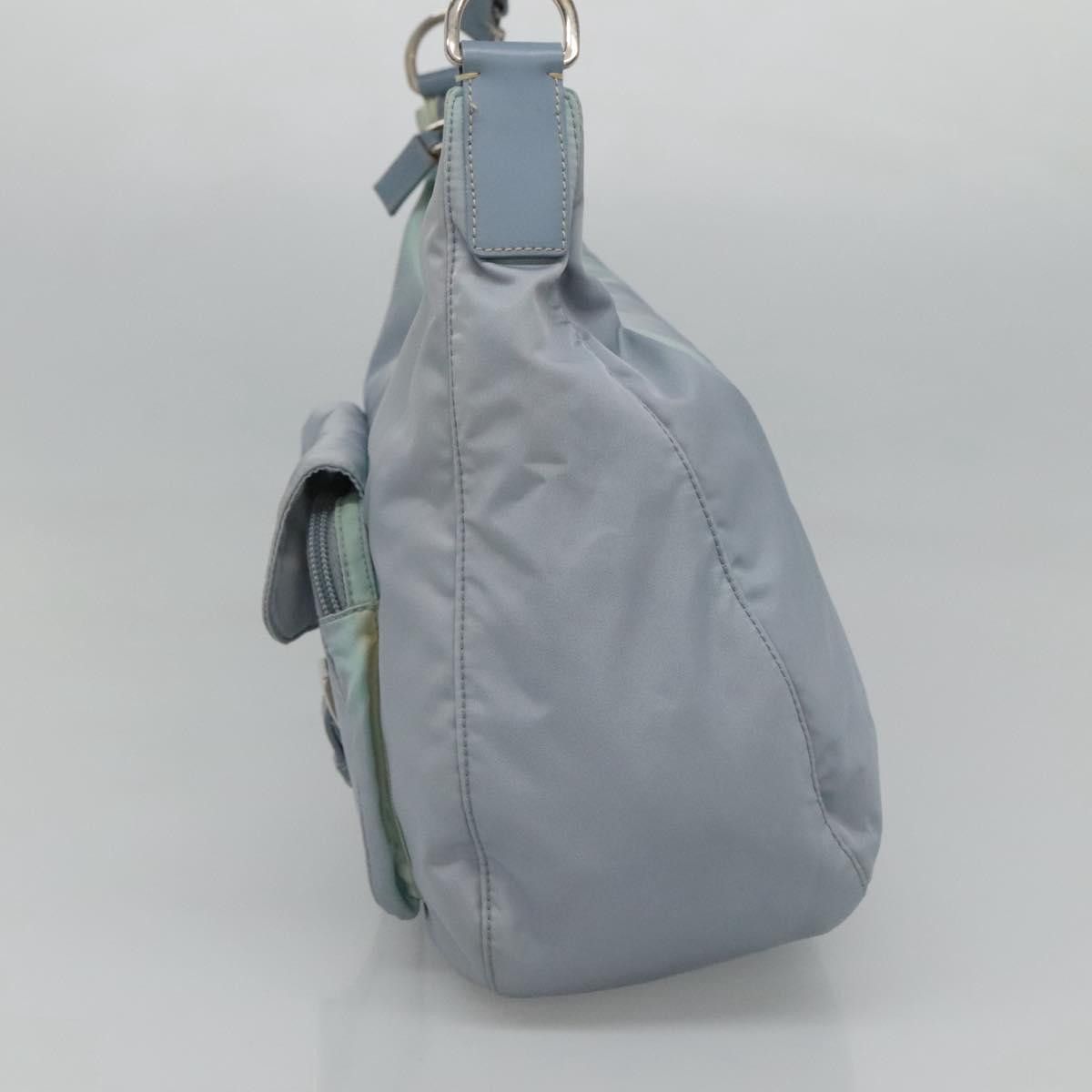 Prada Tessuto Blue Synthetic Shoulder Bag (Pre-Owned) Size ONE SIZE - 4 Thumbnail
