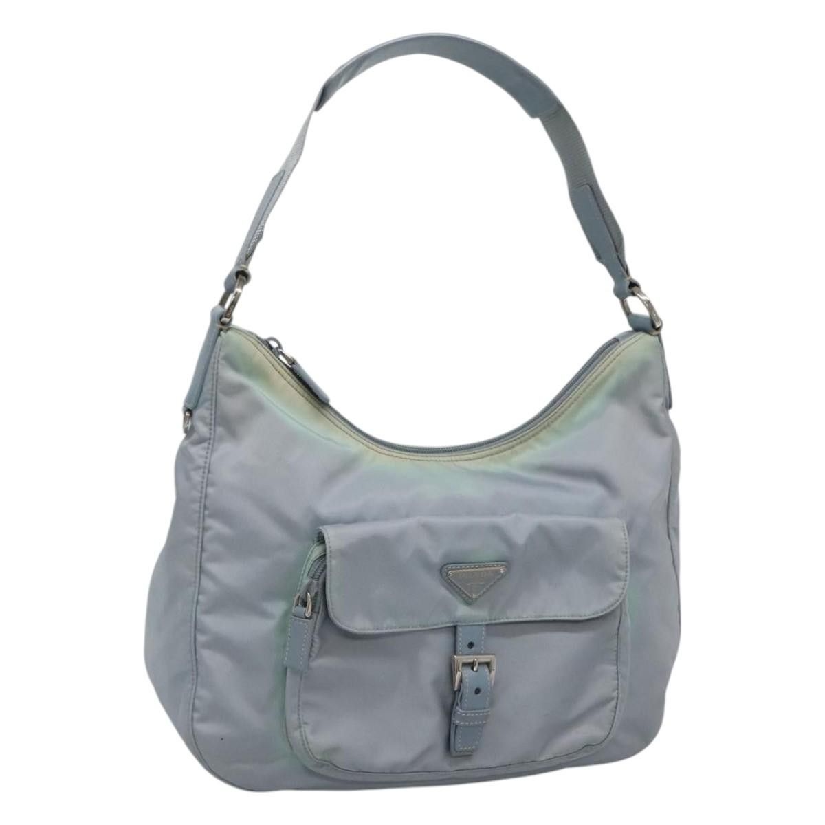 Prada Tessuto Blue Synthetic Shoulder Bag (Pre-Owned) Size ONE SIZE - 19 Thumbnail