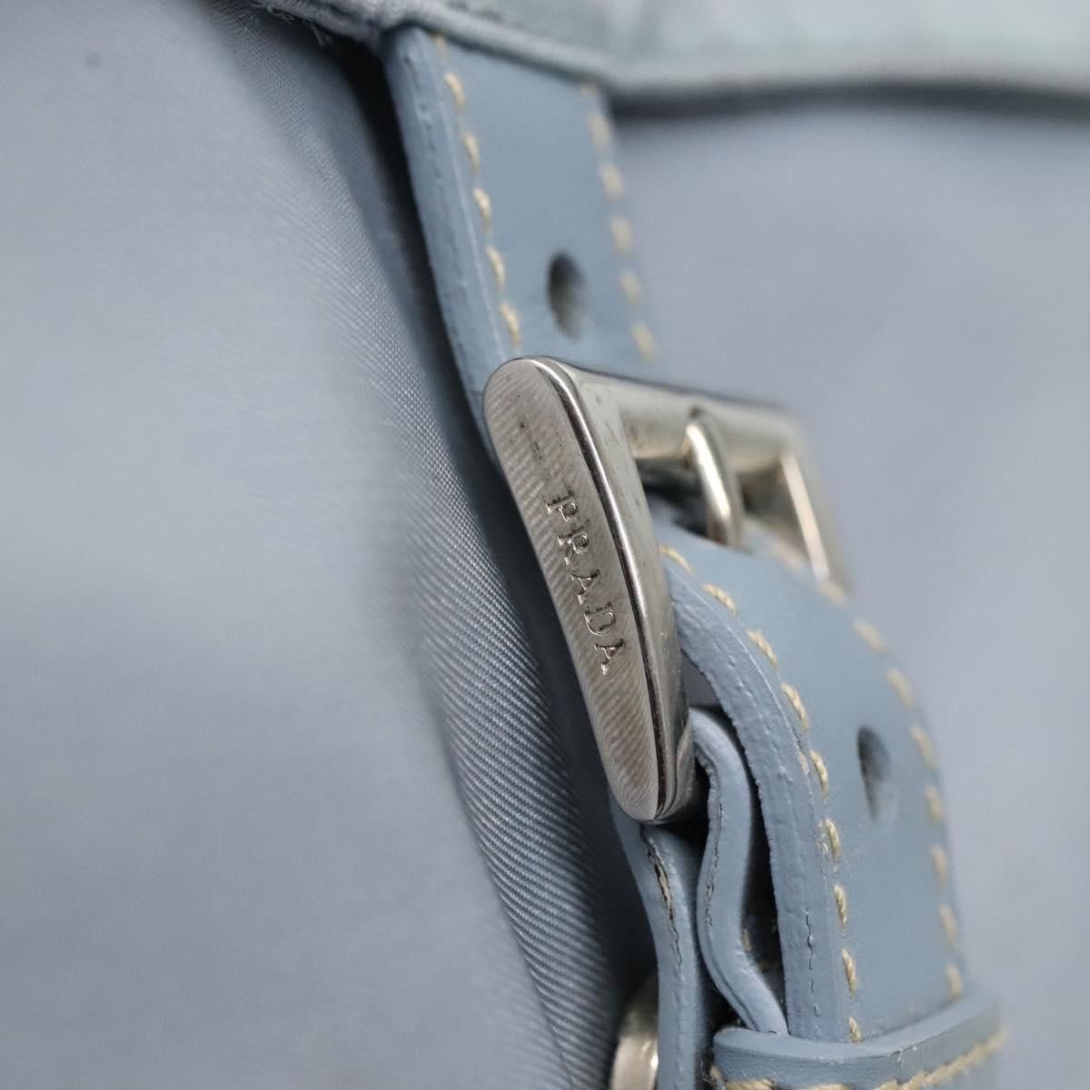 Prada Tessuto Blue Synthetic Shoulder Bag (Pre-Owned) Size ONE SIZE - 12 Thumbnail
