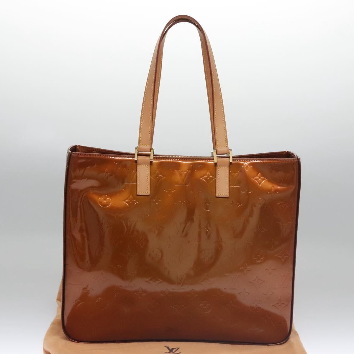 Louis Vuitton Columbus Brown Patent Leather Tote Bag (Pre-Owned) Size ONE SIZE - 17 Thumbnail