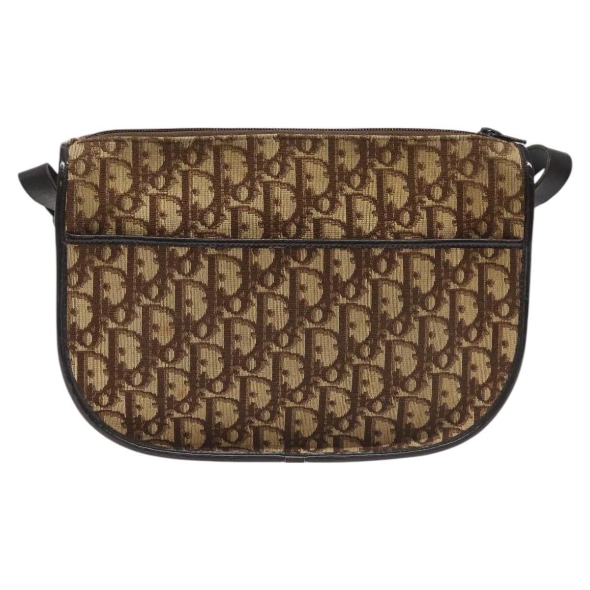 Dior Trotter Brown Canvas Shoulder Bag (Pre-Owned) Size ONE SIZE - 2 Thumbnail