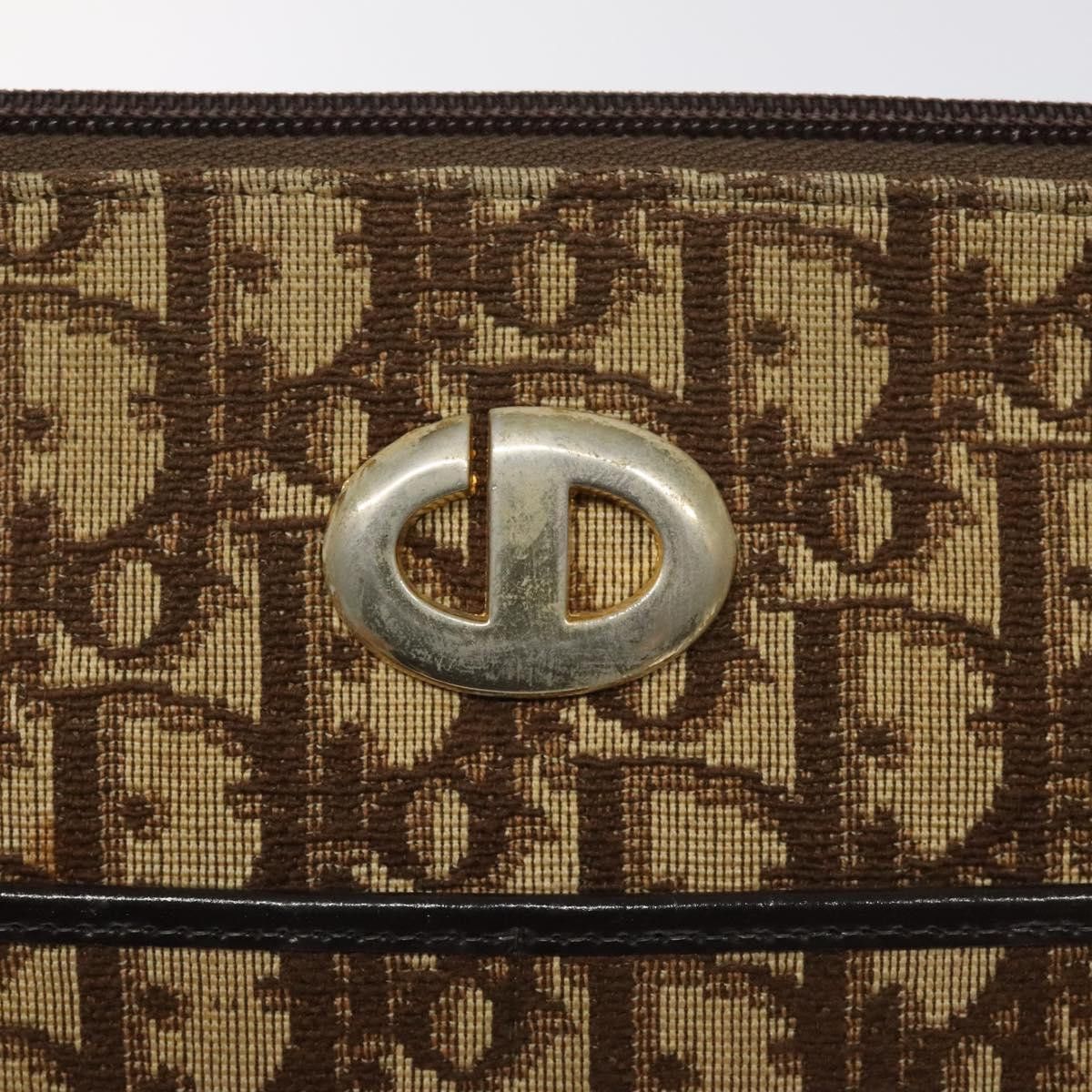Dior Trotter Brown Canvas Shoulder Bag (Pre-Owned) Size ONE SIZE - 12 Thumbnail