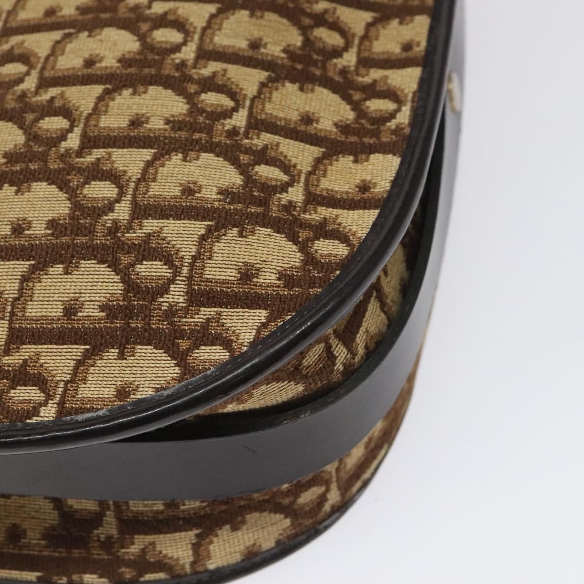 Dior Trotter Brown Canvas Shoulder Bag (Pre-Owned) Size ONE SIZE - 7 Thumbnail