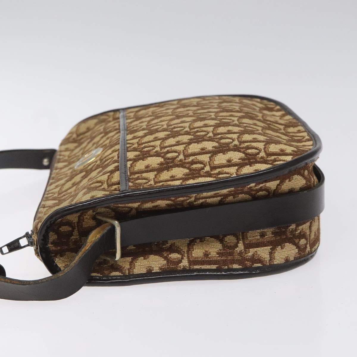 Dior Trotter Brown Canvas Shoulder Bag (Pre-Owned) Size ONE SIZE - 4 Thumbnail