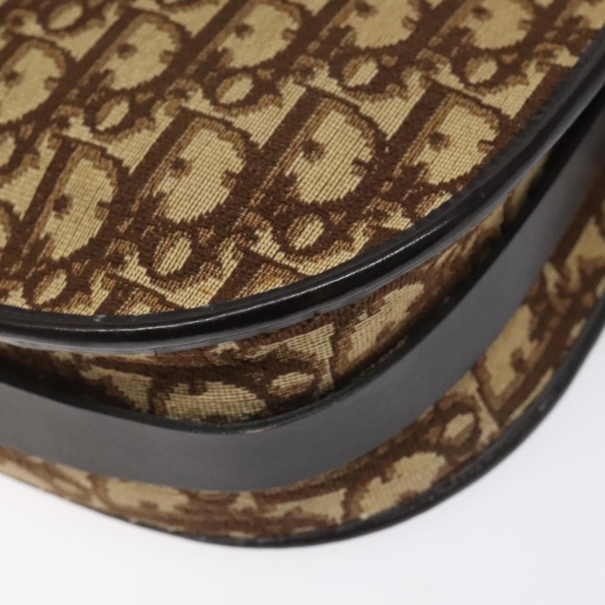 Dior Trotter Brown Canvas Shoulder Bag (Pre-Owned) Size ONE SIZE - 6 Thumbnail