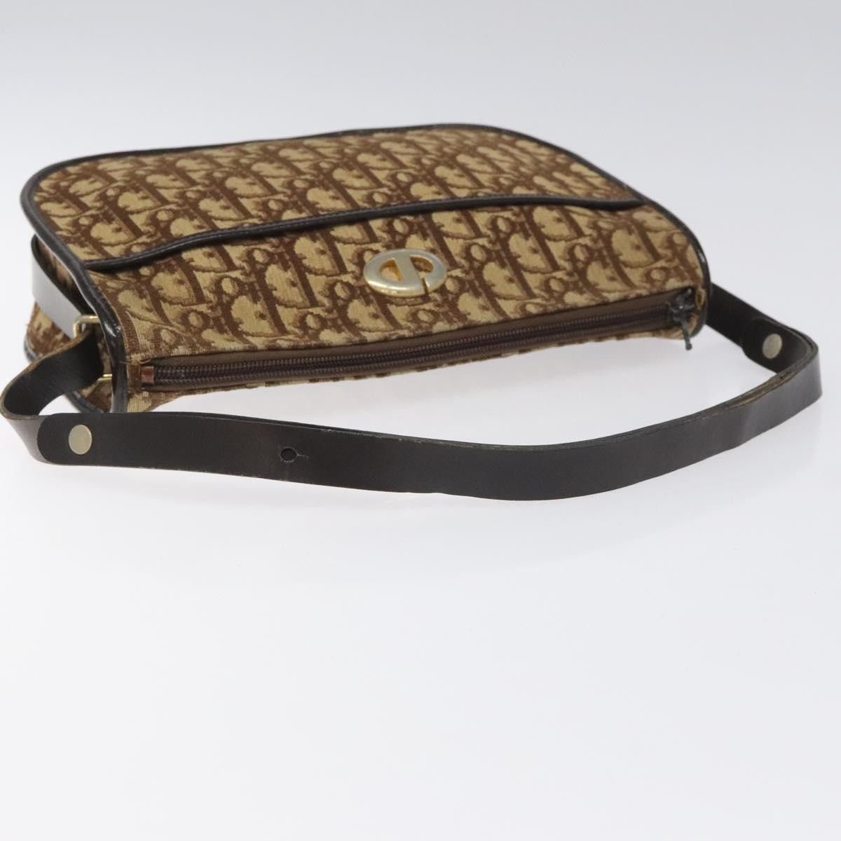 Dior Trotter Brown Canvas Shoulder Bag (Pre-Owned) Size ONE SIZE - 10 Thumbnail