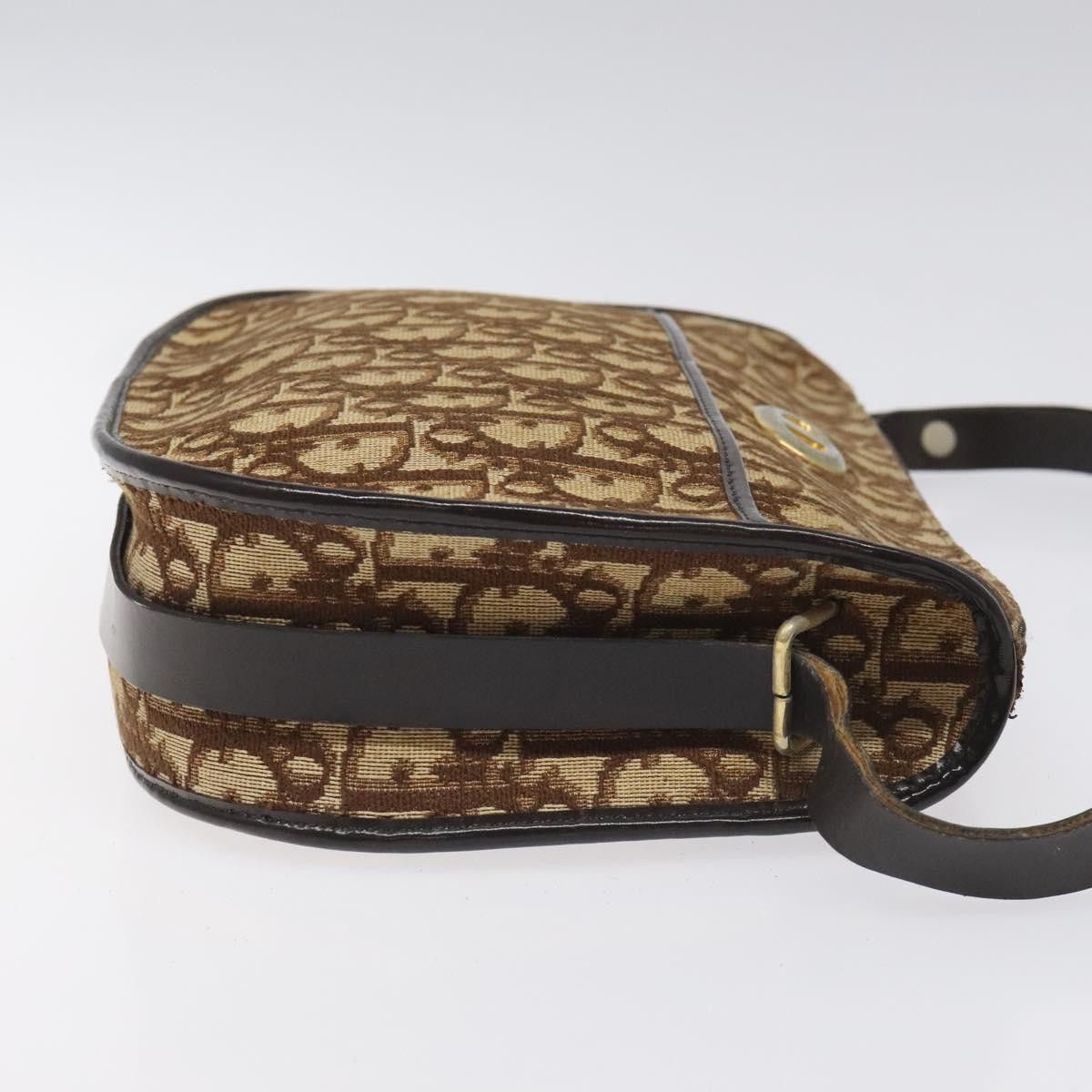Dior Trotter Brown Canvas Shoulder Bag (Pre-Owned) Size ONE SIZE - 3 Thumbnail