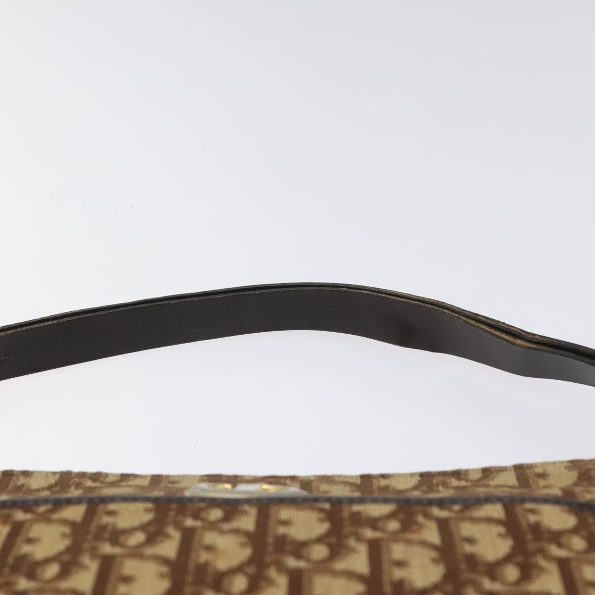 Dior Trotter Brown Canvas Shoulder Bag (Pre-Owned) Size ONE SIZE - 11 Thumbnail