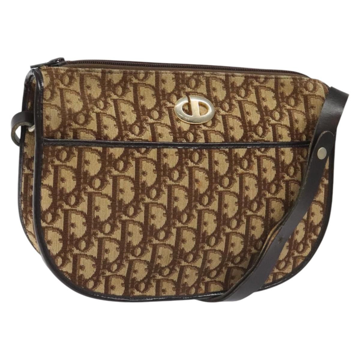 Dior Trotter Brown Canvas Shoulder Bag (Pre-Owned) Size ONE SIZE - 18 Thumbnail