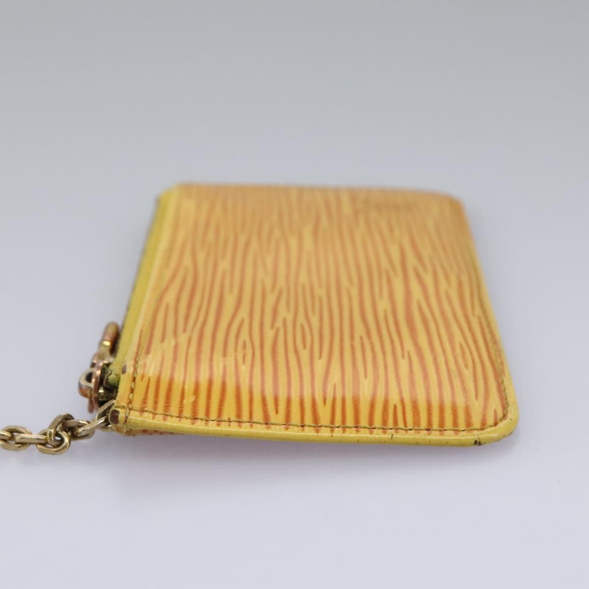 Louis Vuitton Pochette Clés Yellow Leather Wallet (Pre-Owned) Size ONE SIZE - 3 Thumbnail