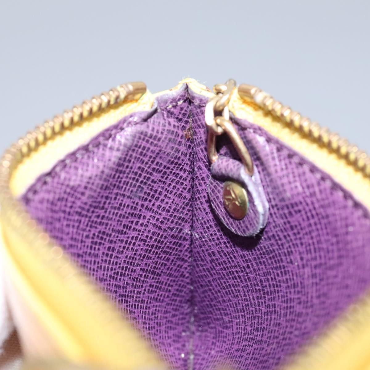Louis Vuitton Pochette Clés Yellow Leather Wallet (Pre-Owned) Size ONE SIZE - 10 Thumbnail