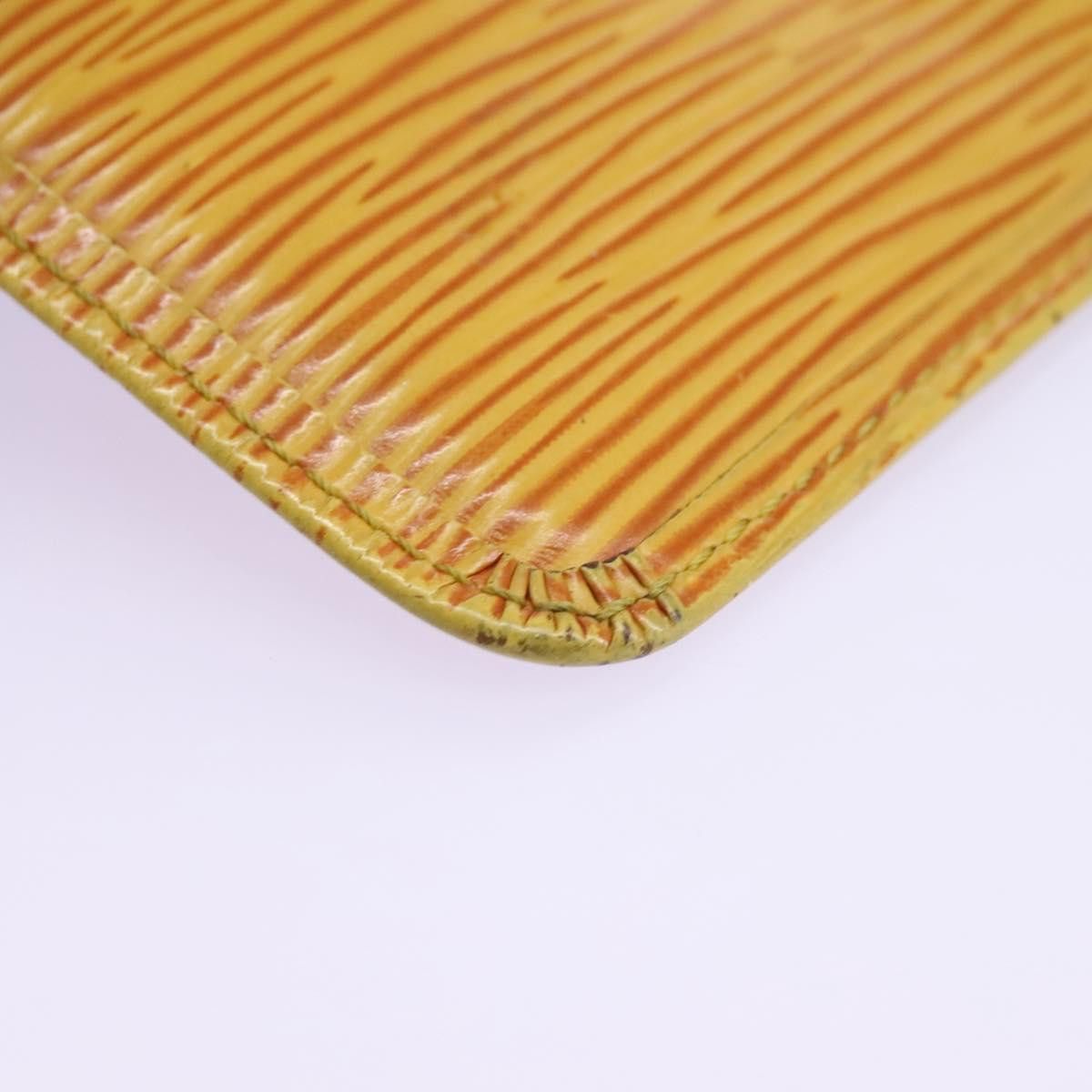 Louis Vuitton Pochette Clés Yellow Leather Wallet (Pre-Owned) Size ONE SIZE - 7 Thumbnail