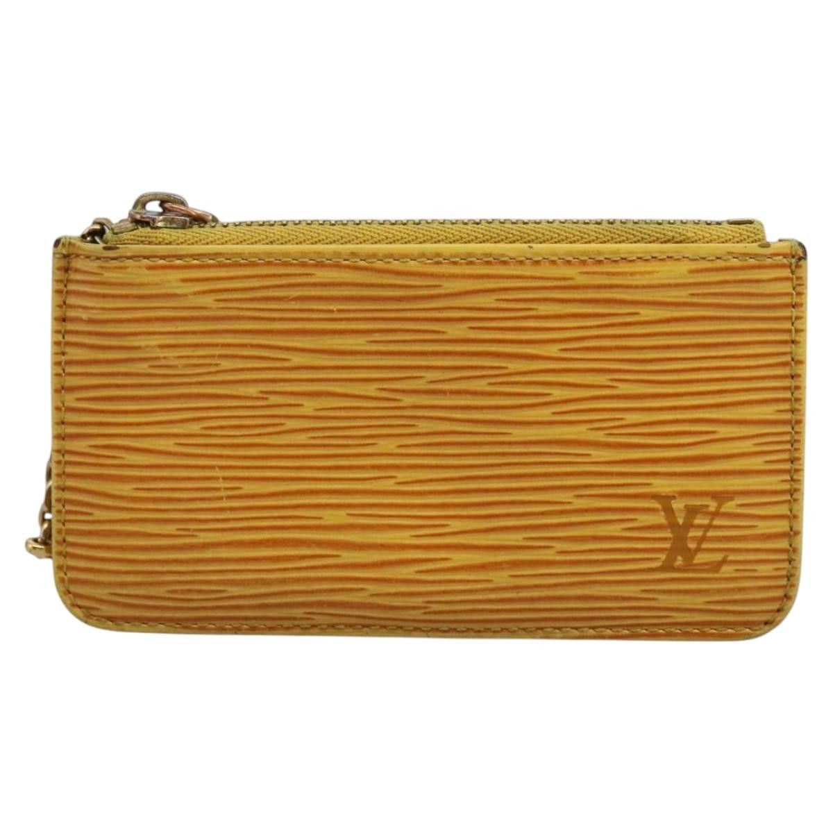 Louis Vuitton Pochette Clés Yellow Leather Wallet (Pre-Owned) Size ONE SIZE - 15 Thumbnail