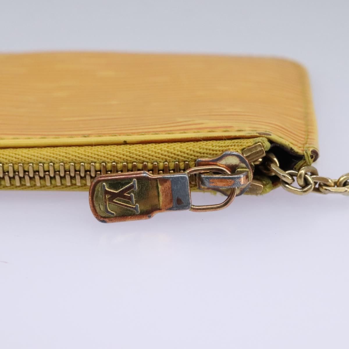 Louis Vuitton Pochette Clés Yellow Leather Wallet (Pre-Owned) Size ONE SIZE - 11 Thumbnail