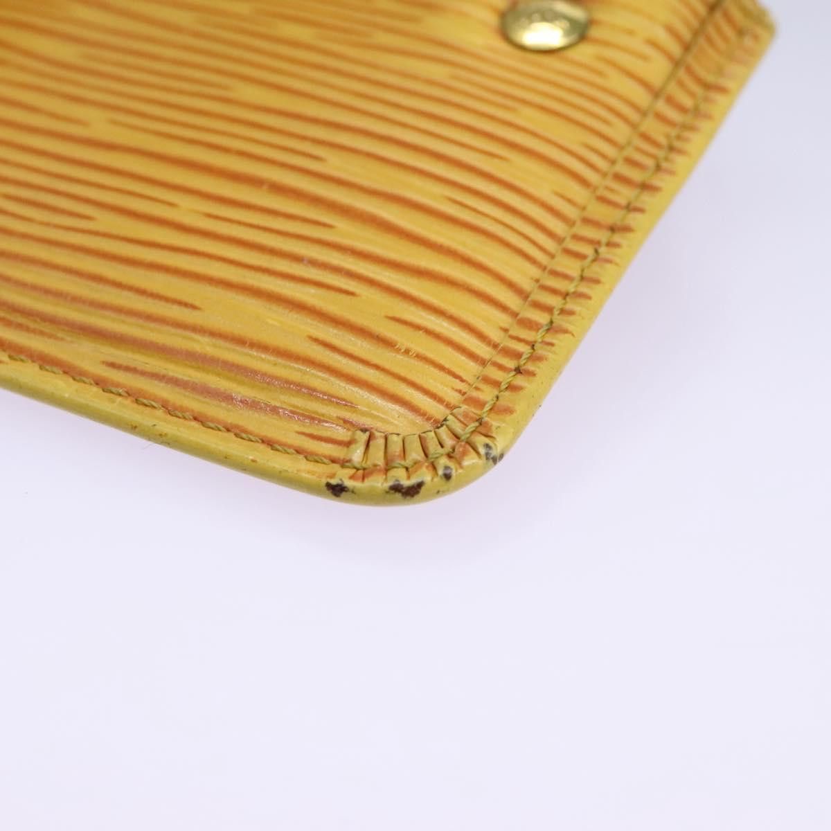 Louis Vuitton Pochette Clés Yellow Leather Wallet (Pre-Owned) Size ONE SIZE - 8 Thumbnail