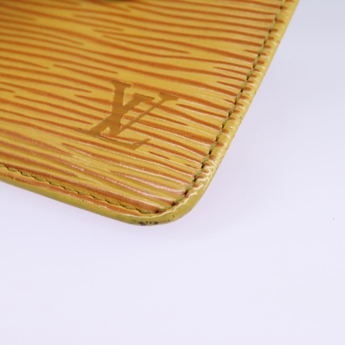 Louis Vuitton Pochette Clés Yellow Leather Wallet (Pre-Owned) Size ONE SIZE - 6 Thumbnail