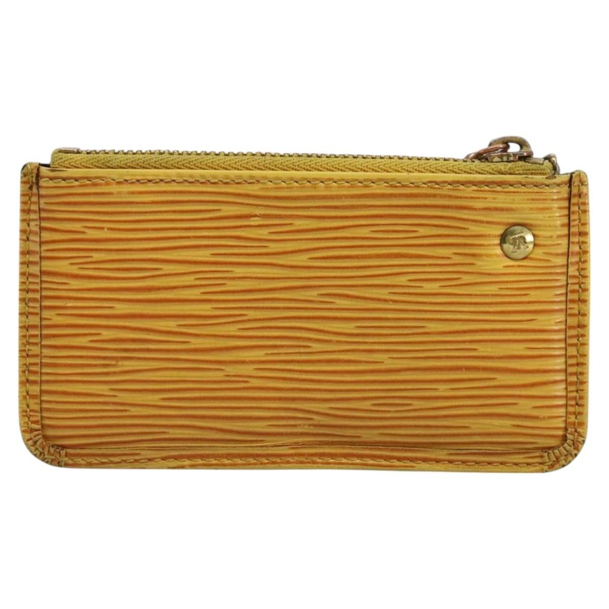 Louis Vuitton Pochette Clés Yellow Leather Wallet (Pre-Owned) Size ONE SIZE - 2 Thumbnail