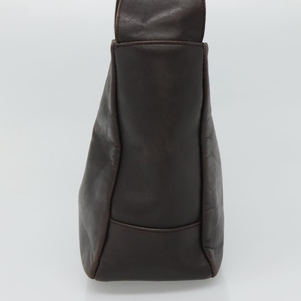 Salvatore Ferragamo Gancini Brown Leather Shoulder Bag (Pre-Owned) Size ONE SIZE - 4 Thumbnail