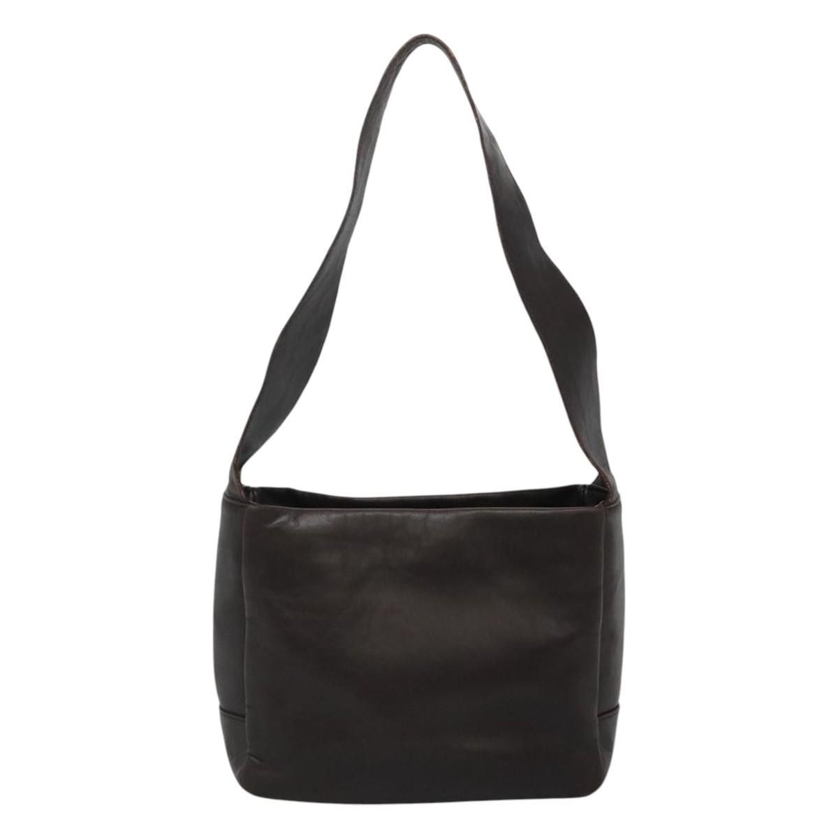 Salvatore Ferragamo Gancini Brown Leather Shoulder Bag (Pre-Owned) Size ONE SIZE - 2 Thumbnail