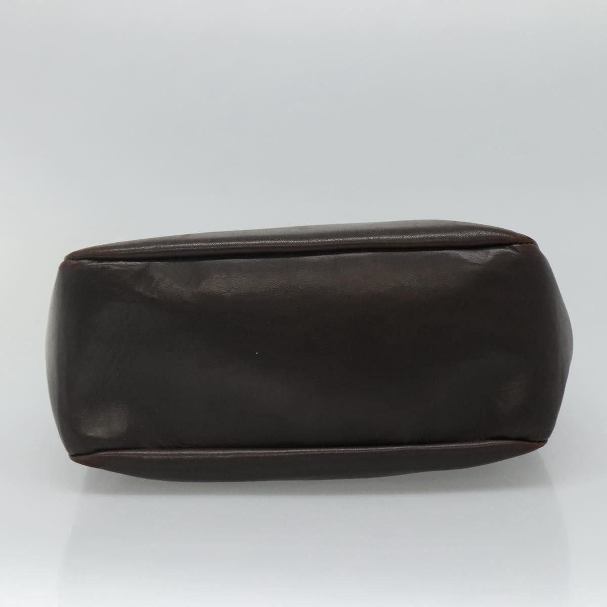 Salvatore Ferragamo Gancini Brown Leather Shoulder Bag (Pre-Owned) Size ONE SIZE - 17 Thumbnail