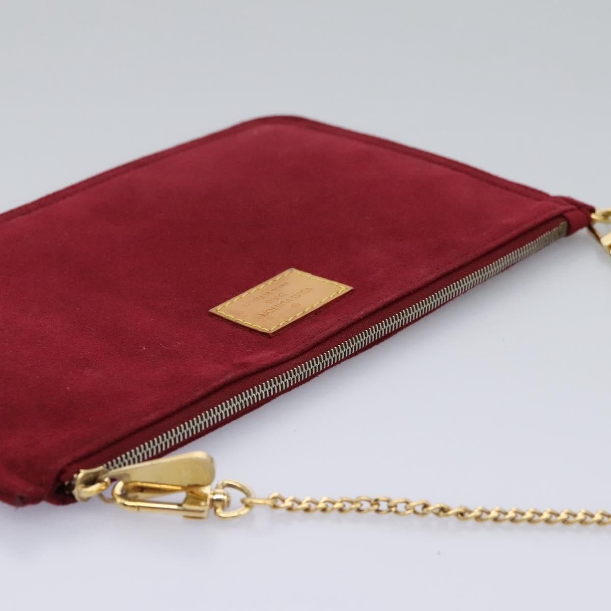 Louis Vuitton Red Suede Clutch Bag (Pre-Owned) Size ONE SIZE - 16 Thumbnail