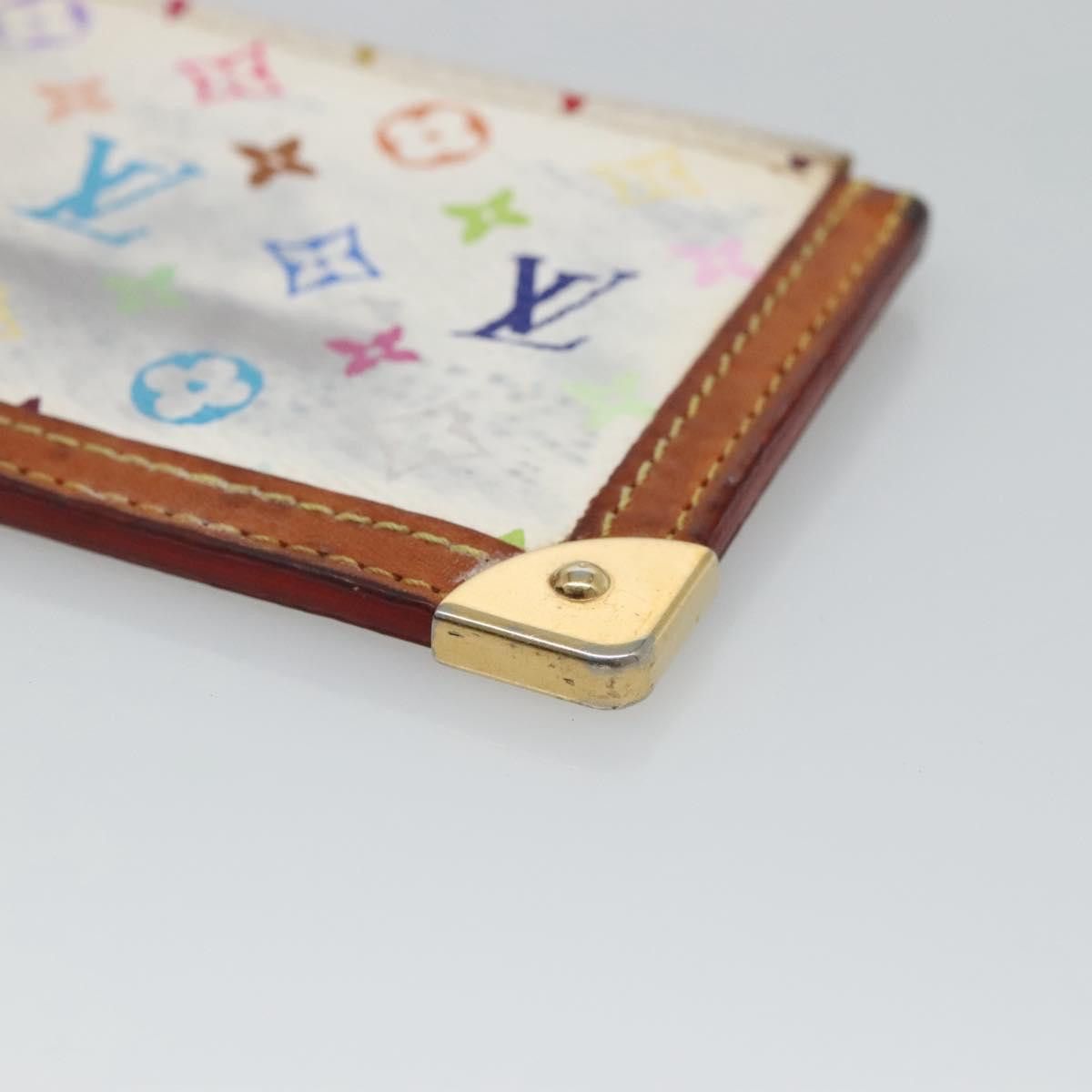 Louis Vuitton Pochette Clés White Canvas Wallet (Pre-Owned) Size ONE SIZE - 5 Thumbnail