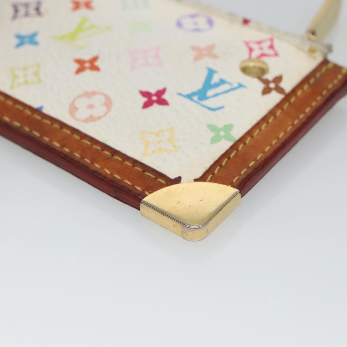 Louis Vuitton Pochette Clés White Canvas Wallet (Pre-Owned) Size ONE SIZE - 7 Thumbnail