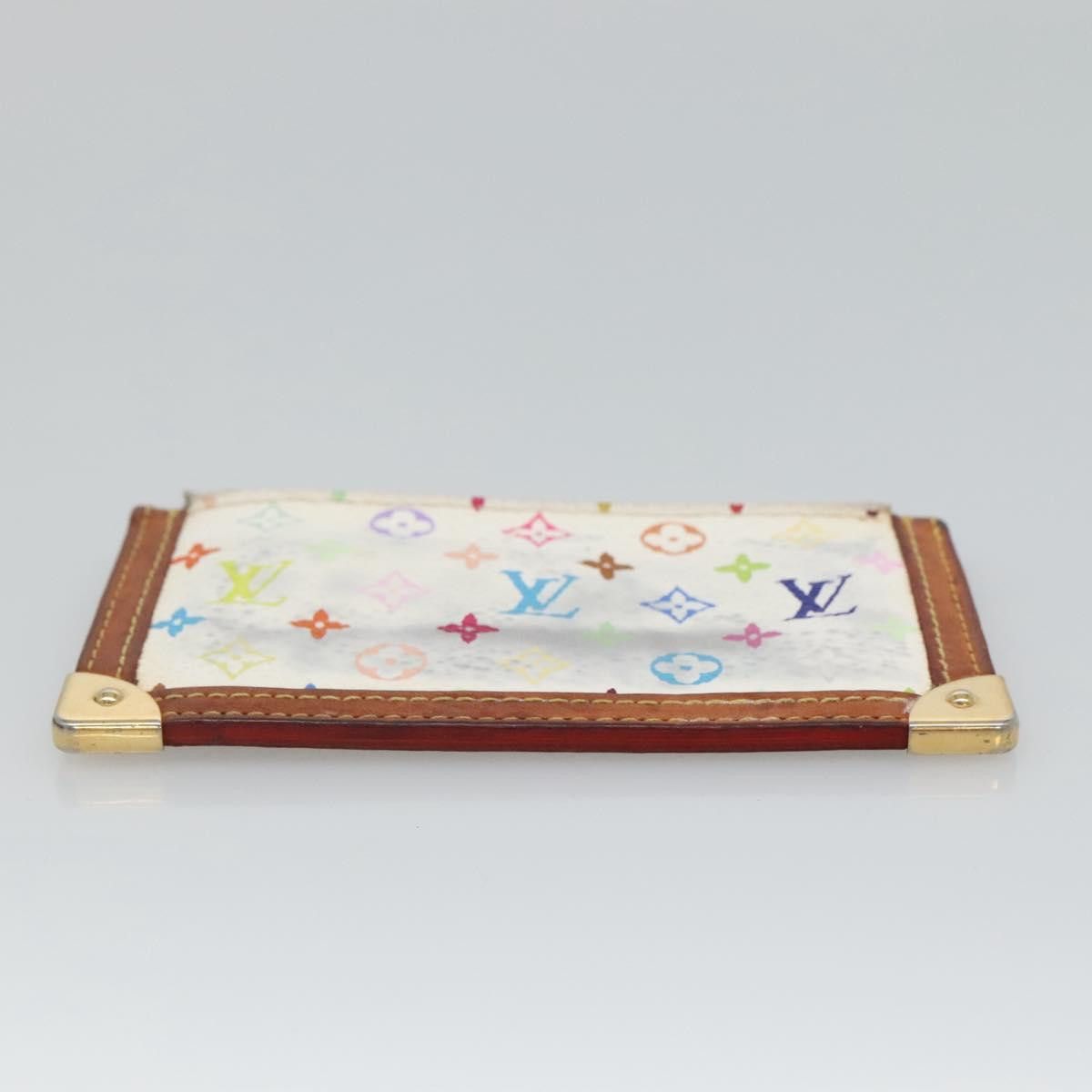 Louis Vuitton Pochette Clés White Canvas Wallet (Pre-Owned) Size ONE SIZE - 14 Thumbnail