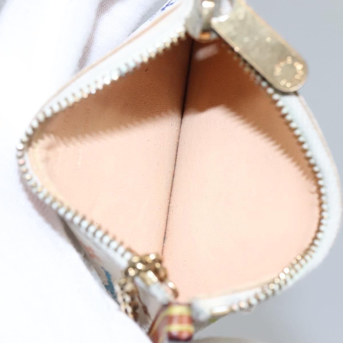 Louis Vuitton Pochette Clés White Canvas Wallet (Pre-Owned) Size ONE SIZE - 11 Thumbnail
