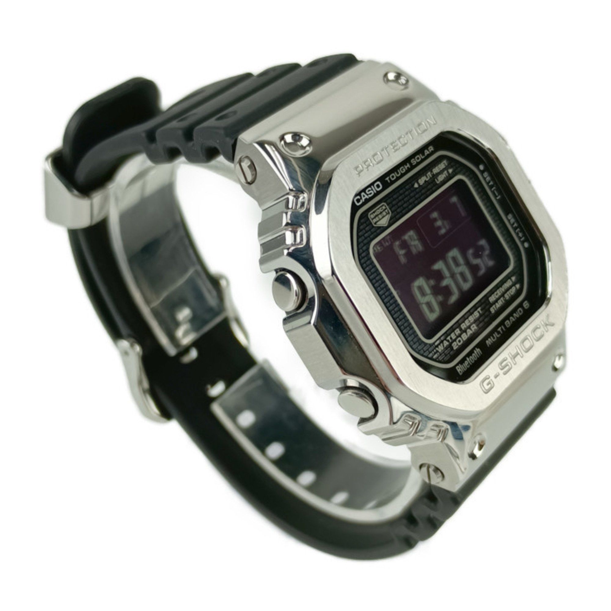Casio CASIO G-SHOCK FULL METAL G-Shock Full Metal Watch GMW-B5000-1JF Silver Black Stainless Steel Resin Men's Digital Tough Solar Radio Bluetooth Size ONE SIZE - 3 Thumbnail