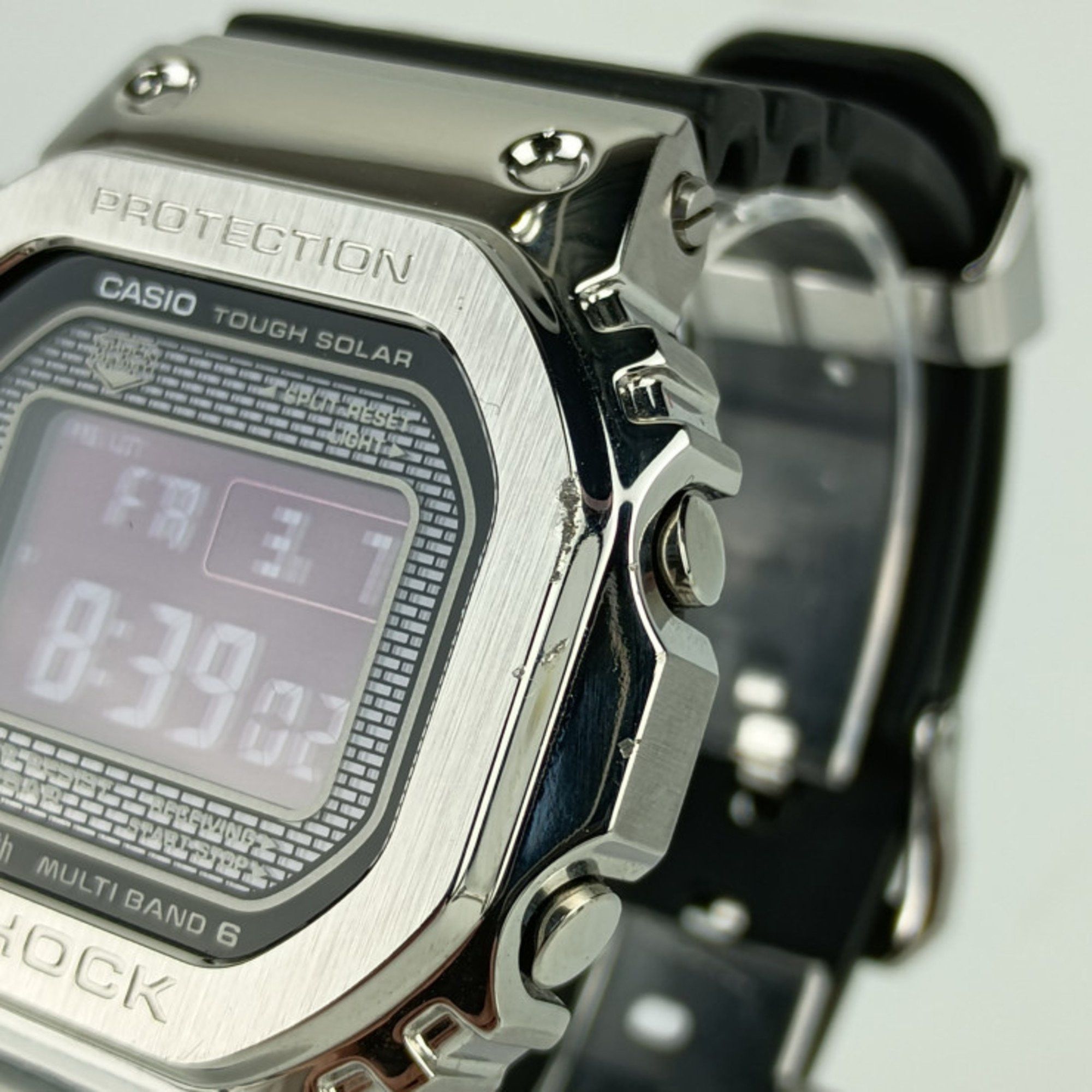 Casio CASIO G-SHOCK FULL METAL G-Shock Full Metal Watch GMW-B5000-1JF Silver Black Stainless Steel Resin Men's Digital Tough Solar Radio Bluetooth Size ONE SIZE - 4 Thumbnail